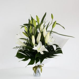White Oriental Lilies