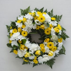 Yellow & Whites Wreath