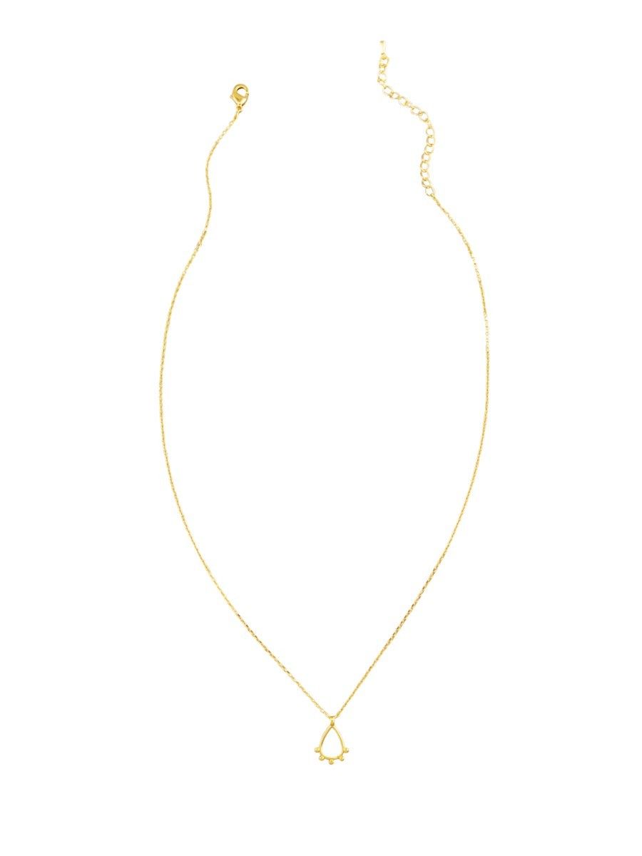 Gold Indian Tear Necklace - Tiger Tree • Code Bloom - Perth Florist ...