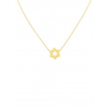 Stunning necklace designed to sit on the collarbone - gold lotus