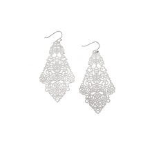 Silver romantic filigree earrings by Tiger Tree