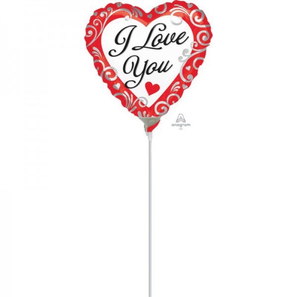i love you stick balloon