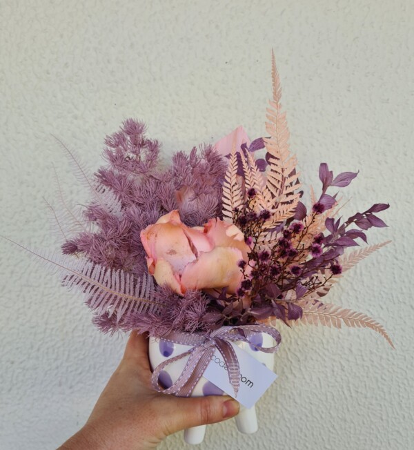 Dotty Purple Vase