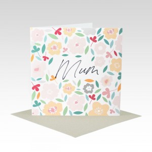 mum floral card