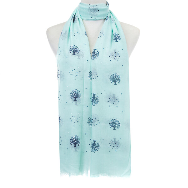 Blue Trees Scarf