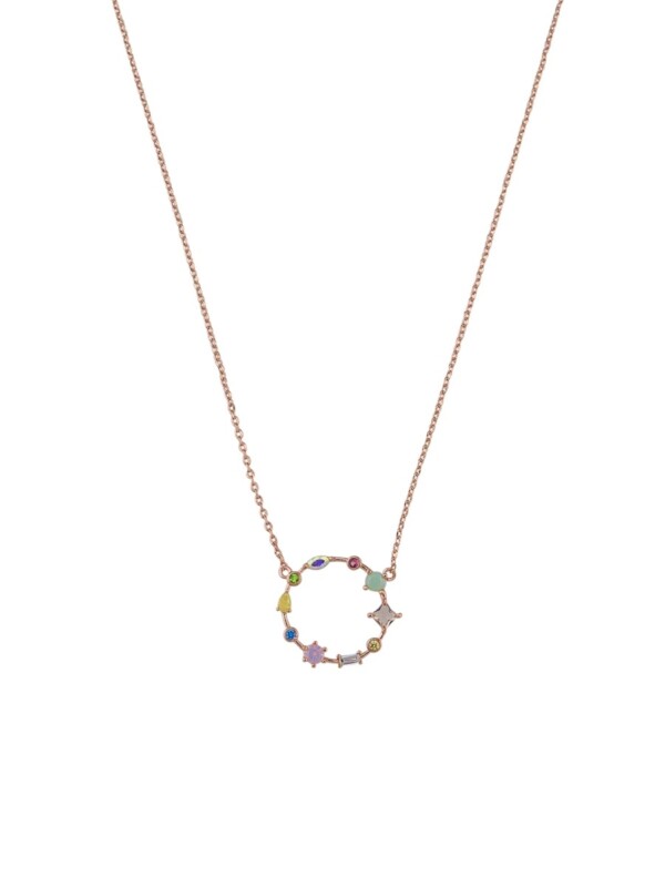 Rose Gold Orbit Necklace